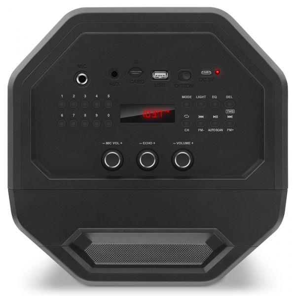   2.0 Sven PS-650 Black, 2 x 25 ,  , FM, Bluetooth, USB, microSD, LED-, , 2x4000* ,   -  6