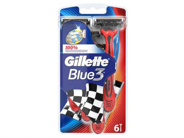 ������ ��������� GILLETTE Blue 3 Red (6 ��) - �������� 1