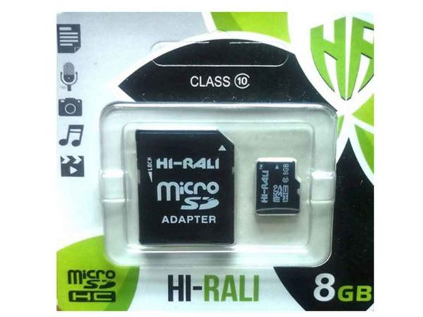 ����� ���'�� ����� ����� micro SDHC 8GB class 10 (� ���������) ��Hi-Rali - �������� 1