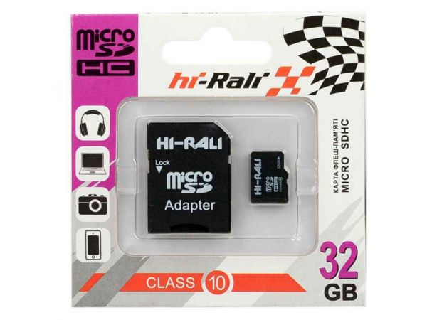 ����� ������ ����� ����� micro SDHC HI-RALI 32GB class10 (� ���������) ��HI-RALI - �������� 1