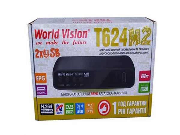   DVB-T2  World Vision T624M2 -  1