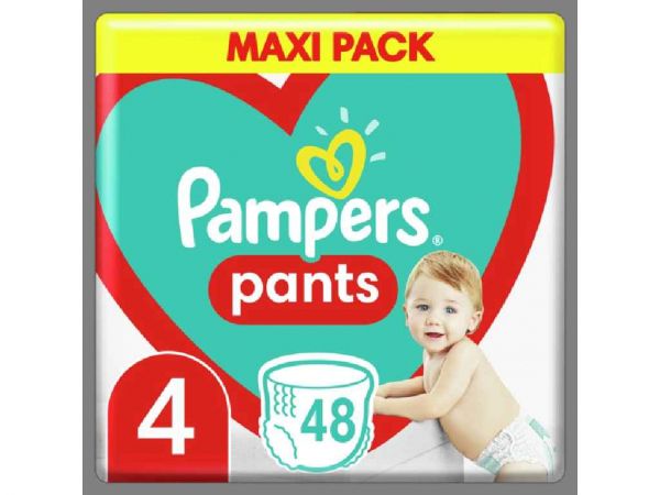 ϳ- 4 Pants Maxi (9-15 )   48 PAMPERS -  1