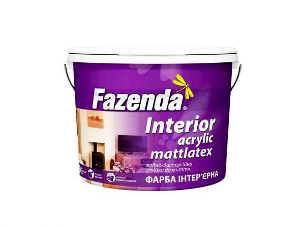    12,6 i  Interior Acrylic Mattlatex FAZENDA -  1
