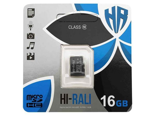 ����� ���'�� ����� ����� 16Gb Micro SD (10) (-adapter) UHS-I ��Hi-Rali - �������� 1