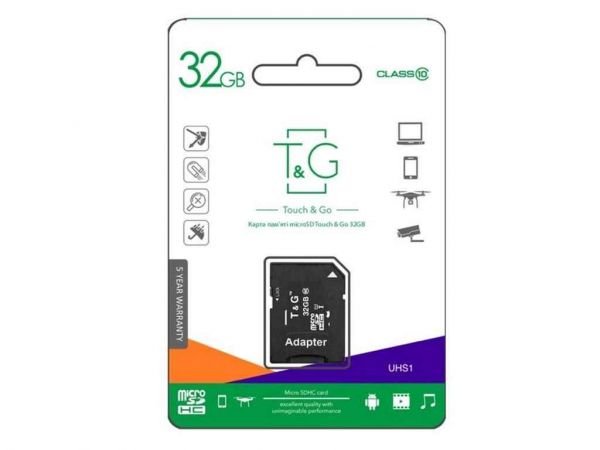 ����� ���'�� ����� ����� 32Gb Micro SD (10) (adapter) ��TG - �������� 1