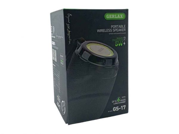 ���������� ������� GS-17, BT/USB/FM/AUX/microSD LED, 1200mAh 8x8x12cm ����� ��Gerlax - �������� 1