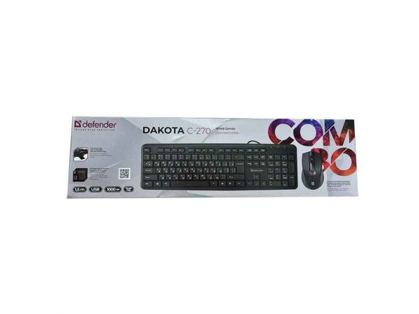 ���� USB ������������� Dakota C-270 (Ua/Eng/Ru)/107��/3��/1000DPI ������ 1,5� ��Defender - �������� 1