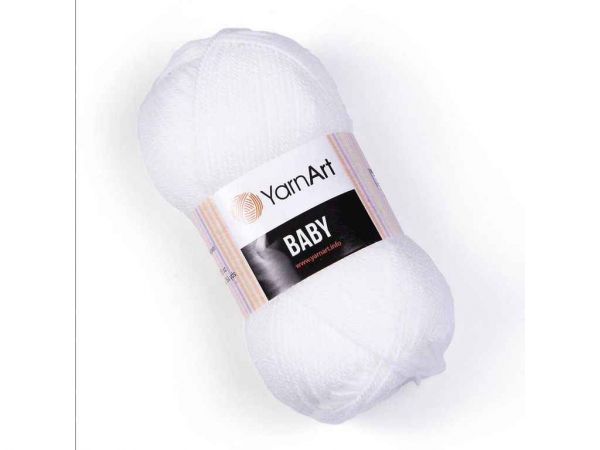����� Baby ���� 100% ����� 150� 50� 5��/�� 501-White ��YarnArt - �������� 1