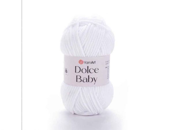 ����� Dolce Baby ���� 100% ����������� 85� 50� 5��/�� 741-White ��YarnArt - �������� 1