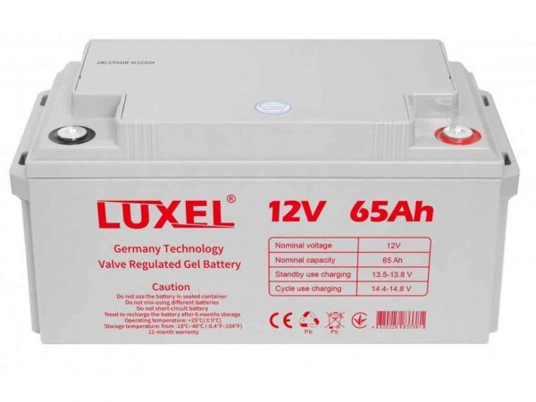 ������� ��� ��� ������������ ������� ������ 12V 65�h 12V-65Ah ��LUXEL - �������� 1