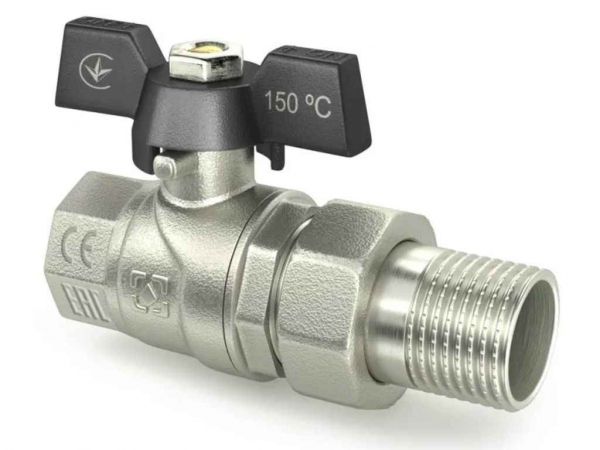 ���� �������� � ����������� 3/4 ��, DN20, DRBS2, CW617N, �������, BLACK ��RAFTEC - �������� 1