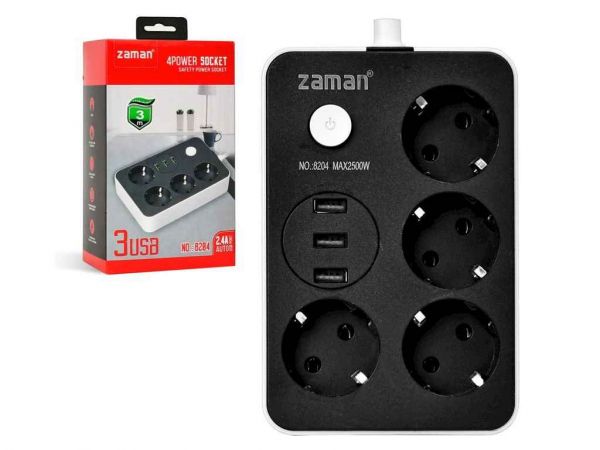 Գ���� ��������� 2� (4�3USB) 2500W 18.6*10.8*7.5�� R95598 ��POWER SOCKET - �������� 1