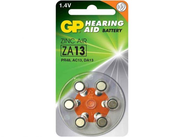     ZA 675F-DP6. PR44 DA675X Zinc Air Button Cell 6 () GP -  1