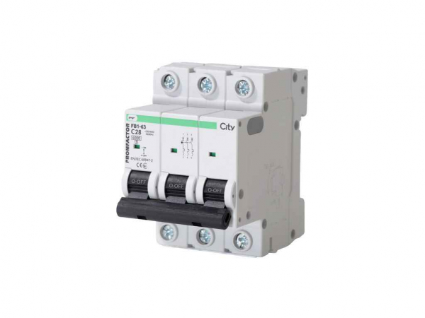 ������������ ������� 28A C 6kA FB1-63 3P CITY ��PF - �������� 1