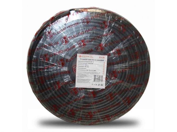 ������ ����������� (����������) RG-6U �������� ����� 1.02 ��� 75 �� (64 ����) ������ 100� EH-3B ��ELECTROHOUSE - �������� 1
