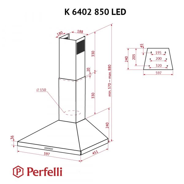 ������� PERFELLI K 6402 IV 850 LED - �������� 10