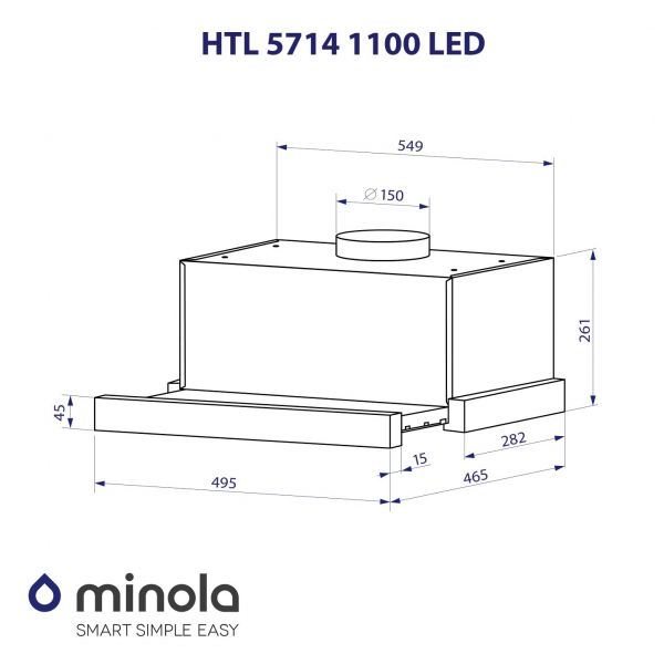   Minola HTL 5714 BL 1100 LED -  11