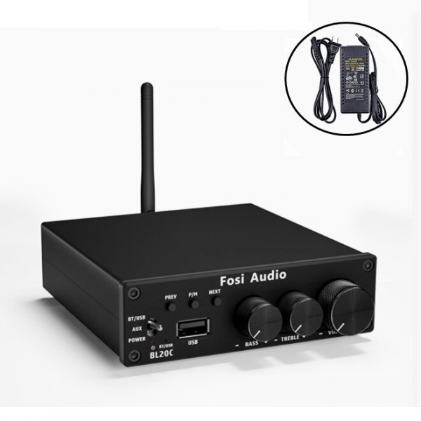   Fosi Audio BL20C black. Bluetooth 5.0, 2x160W -  1