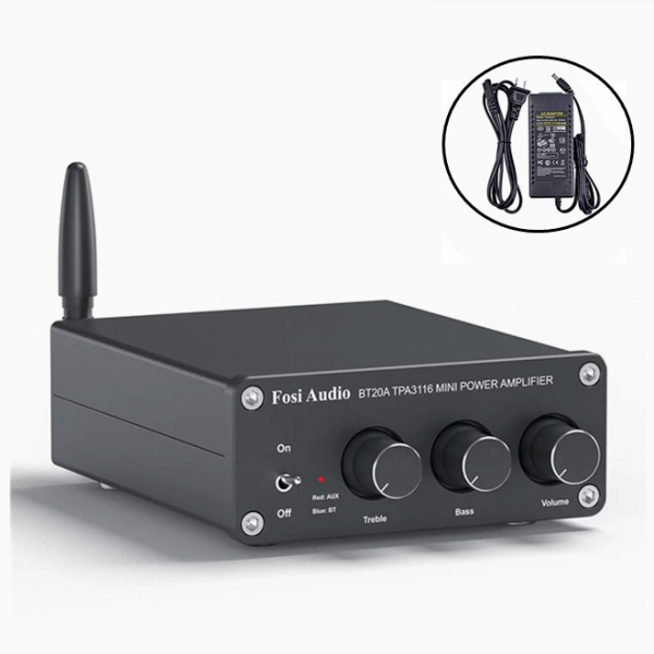 ϳ  Fosi Audio BT20A Bluetooth 5.0, AUX, 2x100W -  1