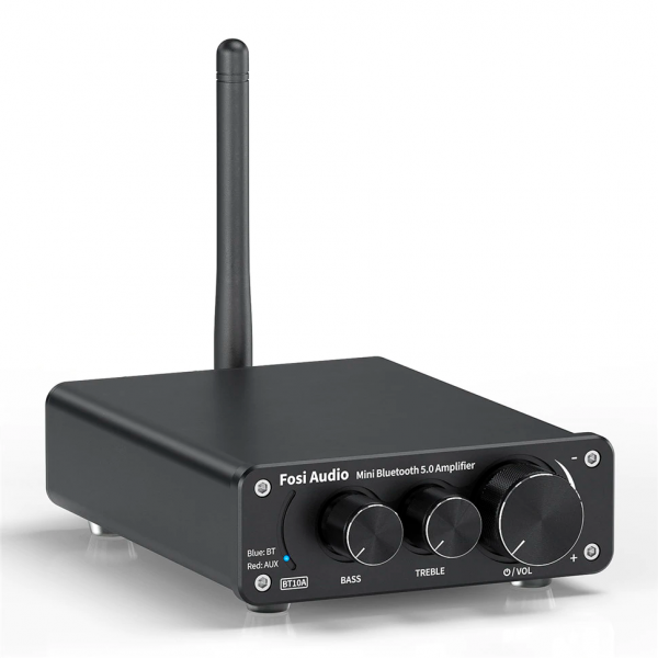   Fosi Audio BT10A. Bluetooth 5.0, AUX, 2x50W -  1