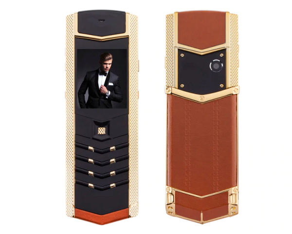 ��������� ������� H-Mobile V1 (Hope V1) brown-gold. Vertu design - �������� 1
