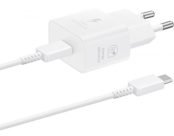    Samsung 25W Travel Adapter + Type-C cable White (EP-T2510XWEGEU) -  1