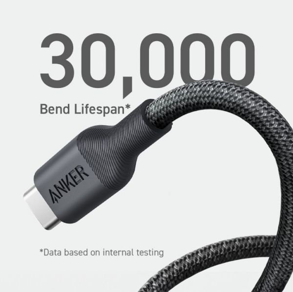 ������ Anker 544 USB-C to USB-C - 0.9m 140W Bio-Nylon Black (A80F5H11) - �������� 2