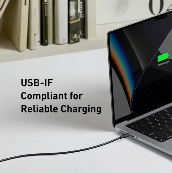 ������ Anker 544 USB-C to USB-C - 0.9m 140W Bio-Nylon Black (A80F5H11) - �������� 4