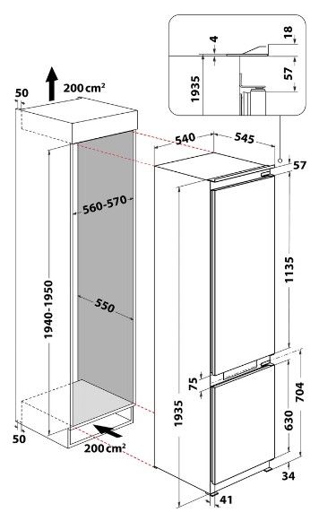 ������������ ����������� ����������� Whirlpool WHC20 T352  (859991631890) - �������� 7