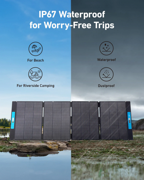 ������� ������ Anker Solix PS400 Solar Panel - 400W / 48V(8.33A) / MC4 / XT60 (A24370A1) - �������� 5