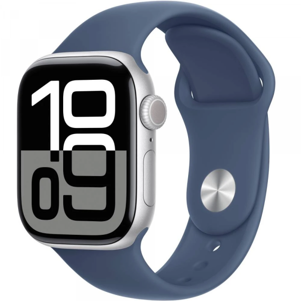 ����� ���� Apple Watch S10 GPS 46mm Silver Alum Denim Sp/b - M/L (MWWM3QH/A) - �������� 1