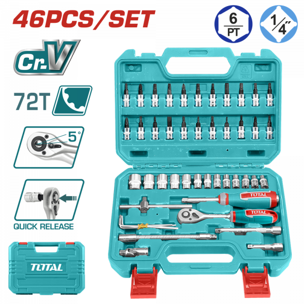 ���� ������, ������� �������� TOTAL THT141462 1/4", 46 �������� - �������� 1