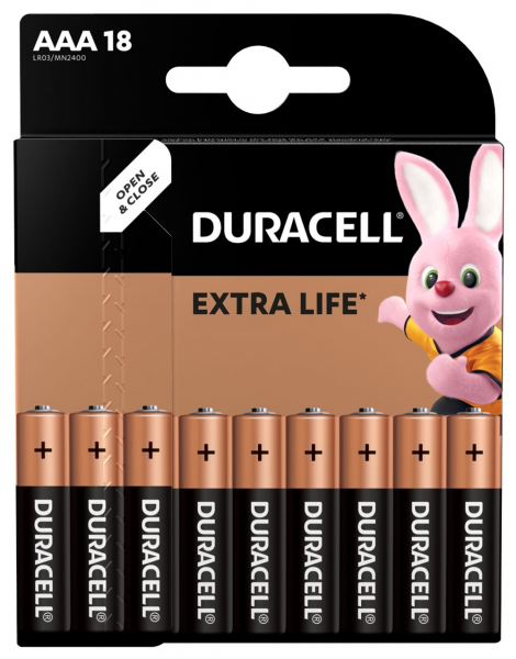 ����� ��������� Duracell AAA, 18 ��. (5002779/5005966/5014450) - �������� 5