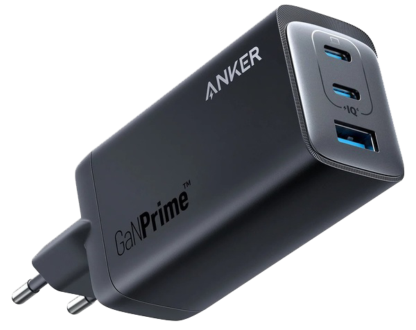 ������� �������� ���������� Anker PowerPort 737 GaNPrime - 120W 2xPD & 1xPIQ PPS/DPDS Black (A2148313) - �������� 1