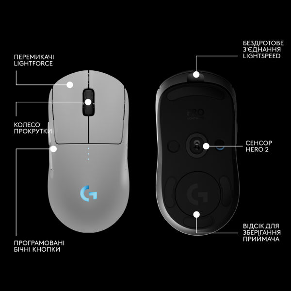 ���� Logitech G PRO 2 Wireless LIGHTSPEED - WHITE (L910-007302) - �������� 8