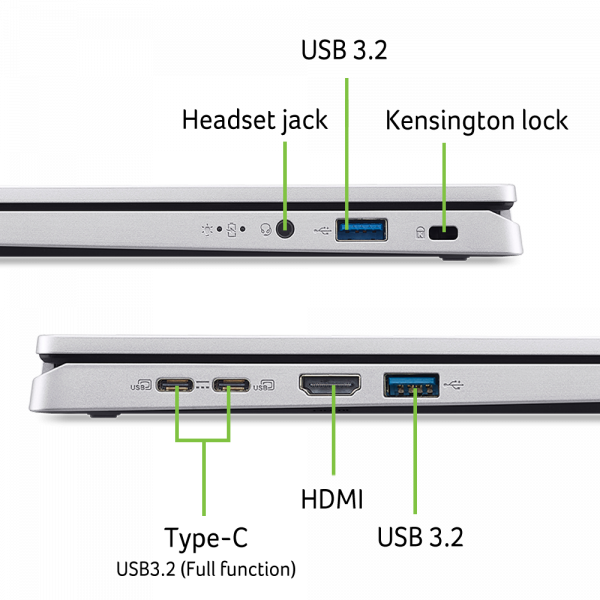 ������� Acer Aspire Go 14 AG14-71P-5950 (NX.J4QEU.002) Pure Silver - �������� 9