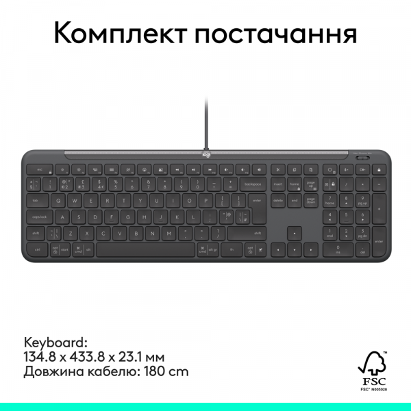 ���������� Logitech Signature Slim K620 Graphite (920-013333) - �������� 8