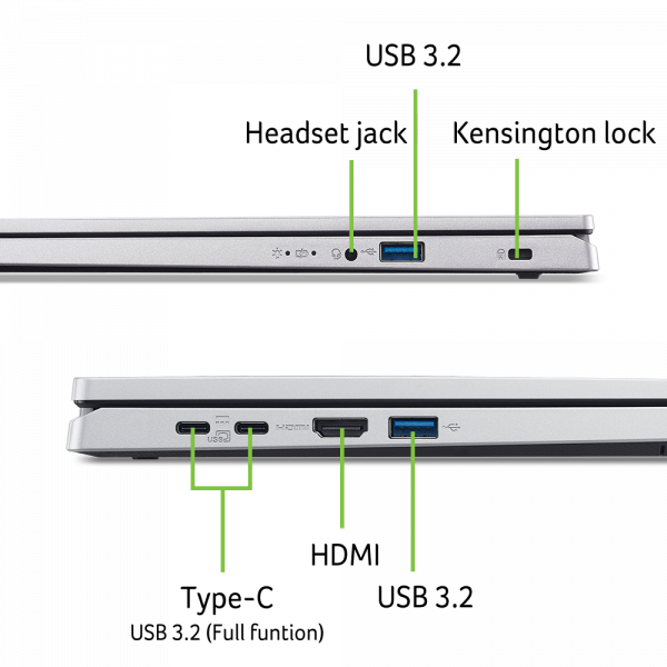 ������� Acer Aspire Go 15 AG15-71P-709R (NX.J6SEU.00F) Pure Silver - �������� 6