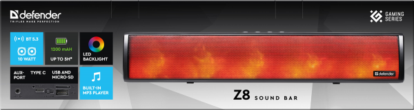 �������� Defender SoundBar Z8 10�� (65118) - �������� 5