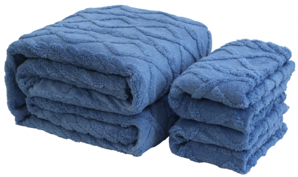 ����� �������� Soho ������ 200�220 �� + 2 ��������� 50�70 �� Romance Blue  (Set carpet+ pillow Blue) - �������� 4