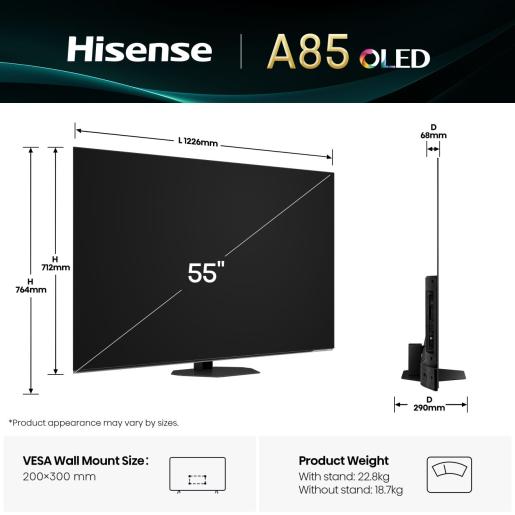 LED- Hisense 55A85Q  (20016931) -  7