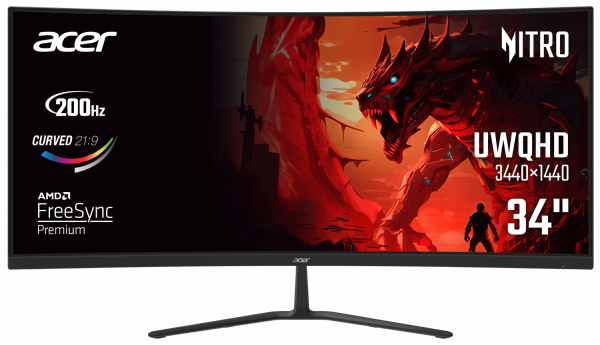 ������� 34" Acer ED340CURX0bmiipx (UM.CE0EE.009) Black - �������� 1