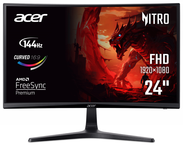 ������� 23.6" Acer ED240QP0bi (UM.UE0EE.004) Black - �������� 1