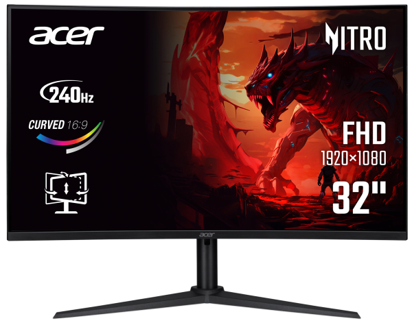 ������� 31.5" Acer XZ320QW0bmiiphx (UM.JX0EE.005) Black - �������� 1