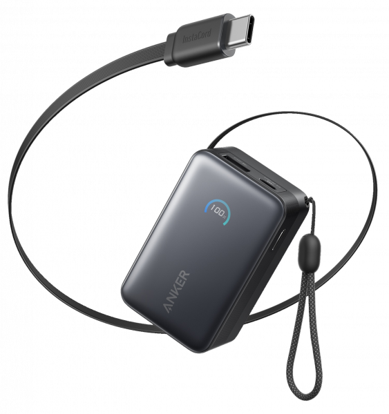 ��� Anker Nano 10000 mAh 45W Built-In USB-C Cable Black (A1638H11) - �������� 1
