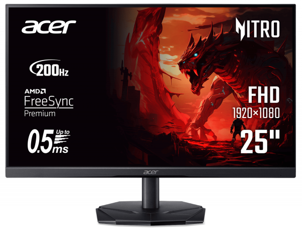 ������� 24.5" Acer Nitro KG251QX0biip (UM.KX1EE.005) Black - �������� 1