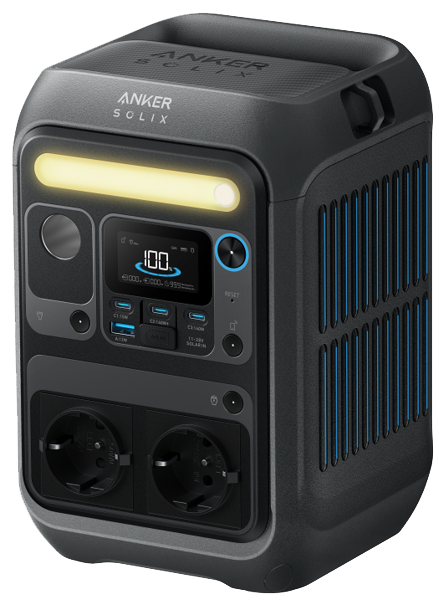 ����������� �������� ������� Anker Solix C300X + PS60 - 288Wh/AC 300W/140W 3xPD/1xUSB/1xCar/MPPT (B1723311) - �������� 2