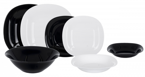 ����� �������� Luminarc Carine White&Black, 18 �������� (V8305) - �������� 1