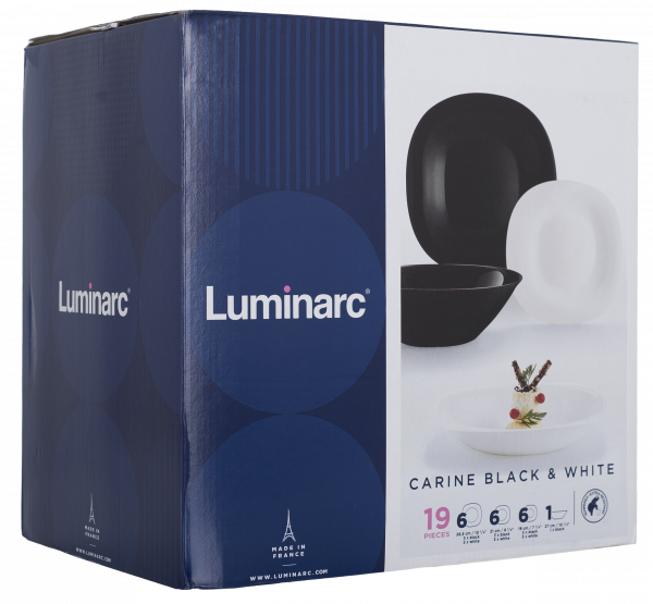����� �������� Luminarc Carine White&Black, 18 �������� (V8305) - �������� 8