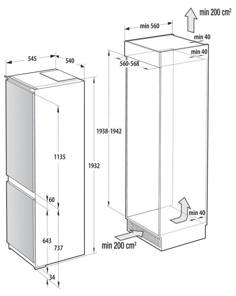 ������������ ����������� ����������� Gorenje NRKI519E41  (20014356) - �������� 10